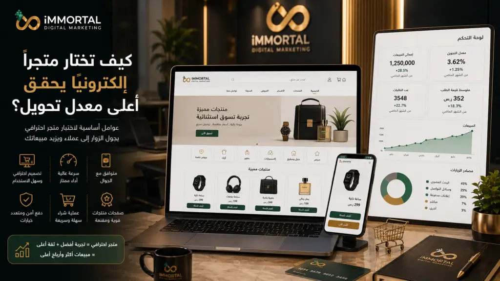 كيف تختار متجرًا إلكترونيًا يحقق أعلى معدل تحويل؟